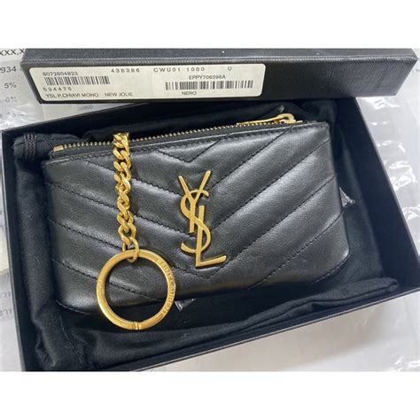 ysl keychain wallet.